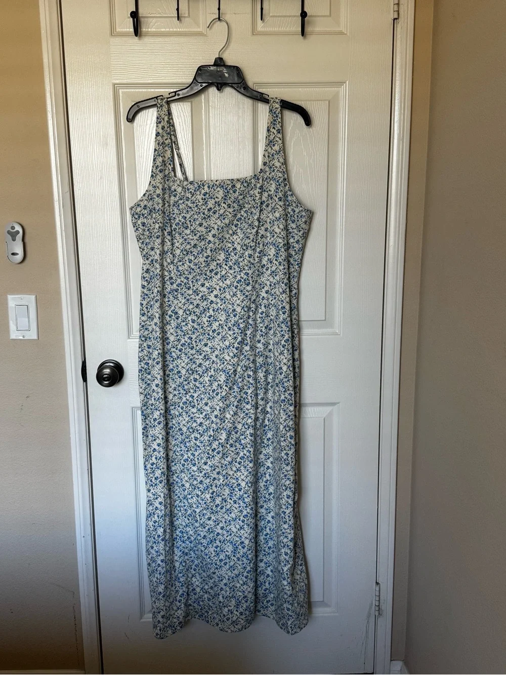 Blue Floral Slip Dress - Women's Summer Dress